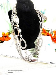 Vintage Sterling Silver Multi Strand Necklace – Artisan Link Statement Jewelry