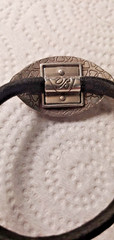 Sterling Silver (925) Bracelet and Pony Tail Tie with Silver Clasp
