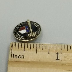 Vintage 10k G.F.W.C Club President Pin 3 Grams, General Federation Women’s Clubs