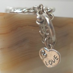 Y2K Photo Locket Charm Bracelet Silver Tone Picture Love Retro Chunk Jewelry