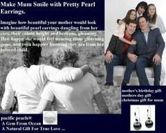 Pacific Pearls® 12mm Genuine AAA Diamonds Tahitian Pearl Earrings Gifts For Wife