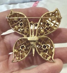 EISENBERG Ice Brooch Pin Large Purple & Pink Butterfly Rhinestone Crystal~Rare