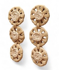 Chunky Boho Bamboo Natural Earthy Festival Everyday Statement Earrings – 2.75″