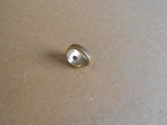 HGE Mens Vintage Ring Yellow Gold Plated With A Simulated Diamond Size 9.5 Ring