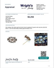 Lady’s Victorian-Era Garland Brooch- ~3.00ct (64) Old Mine & Native Cut Diamonds