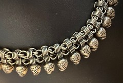 Rajasthani Collar Necklace Boho Tribal Mango Paisley Floral 16” Vintage