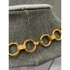 Vintage Necklace Chunky Links 25” No Clasp Half Link