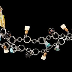 Artisan Designer Statement Necklace Figural Handmade Design Boho Jewelry OOAK