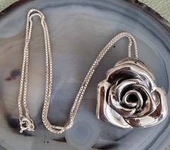 ATI VIntage Sterling Silver Floral Brooch Pin/Pendant 925 Necklace
