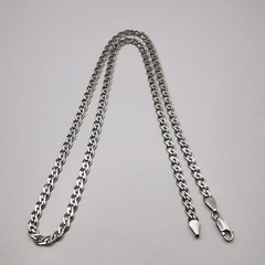 Vintage Sterling Silver Signed Handmade Chain Necklace 22.05in (56cm) 0.52oz