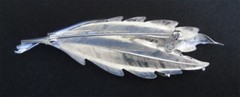 DeCurtis Sterling Silver Brooch & Earrings in original case, Vintage 1940-1950s