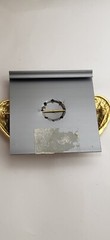 VINTAGE VERO BRUSHED GOLDTONE HEART TRIO PIN/BROOCH