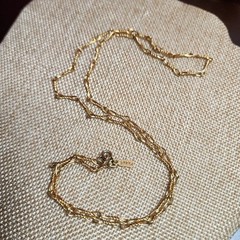 Vintage Monet Necklace Chain Gold Tone 26”Long Twist Link Jewelry