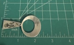 925 Sterling Vintage M 125 Mexico Modernist Clip On Dangle Earrings