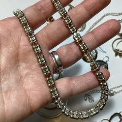 Vintage To Now Mixed Metal Jewelry Lot Wearable Untested Classic Boho