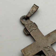 Vintage Old Pawn Sterling Silver Handmade Jesus Crucifix Cross Pendant ~ 2.5″