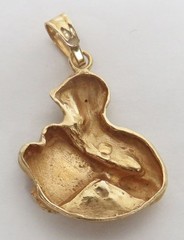 VINTAGE 14K GOLD MOSES WITH TEN COMMANDMENTS PENDANT