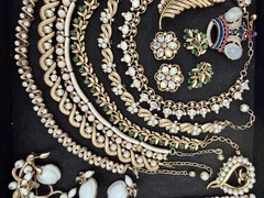 Vintage 100% CROWN TRIFARI Jewelry Lot Missing Stones Minor Repairs 38 Pieces