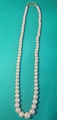 Childs Vintage Japanese Akoya Cultured Pearl Necklace Graduated Strand