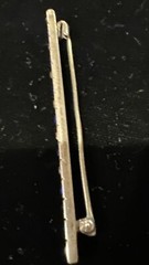 Vintage Art Deco Sterling Silver Top Rhinestone Bar Brooch beautiful!!!