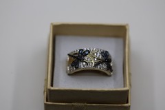 Dragonfly Gemstone Ring Sterling Silver