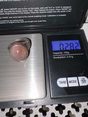 Vintage Handcrafted Silver Ring Unique Cabochon Quartz Gemstone Ring Size 8.5 US