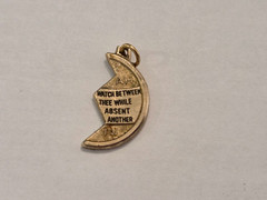 Vintage Half Mizpah Pendant Charm
