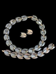 Renoir Copper Modernist Tulip Set Necklace Bracelet Earrings