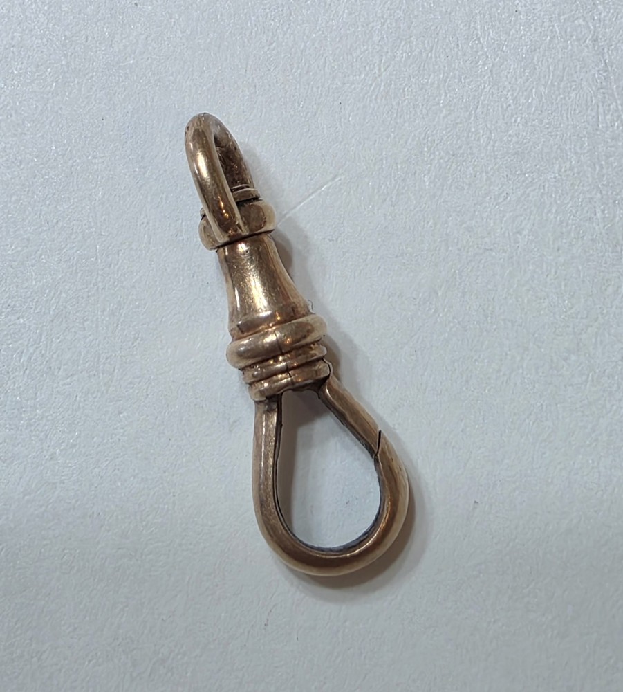 Antique 14k Gold Dog Clip