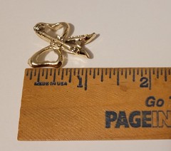 Vintage Gerry’s Textured Gold Tone Bow Brooch