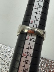 Vintage Sterling Silver Ring Scorpion Signet Bar Black Mens 8 8.5 Carved Rustic