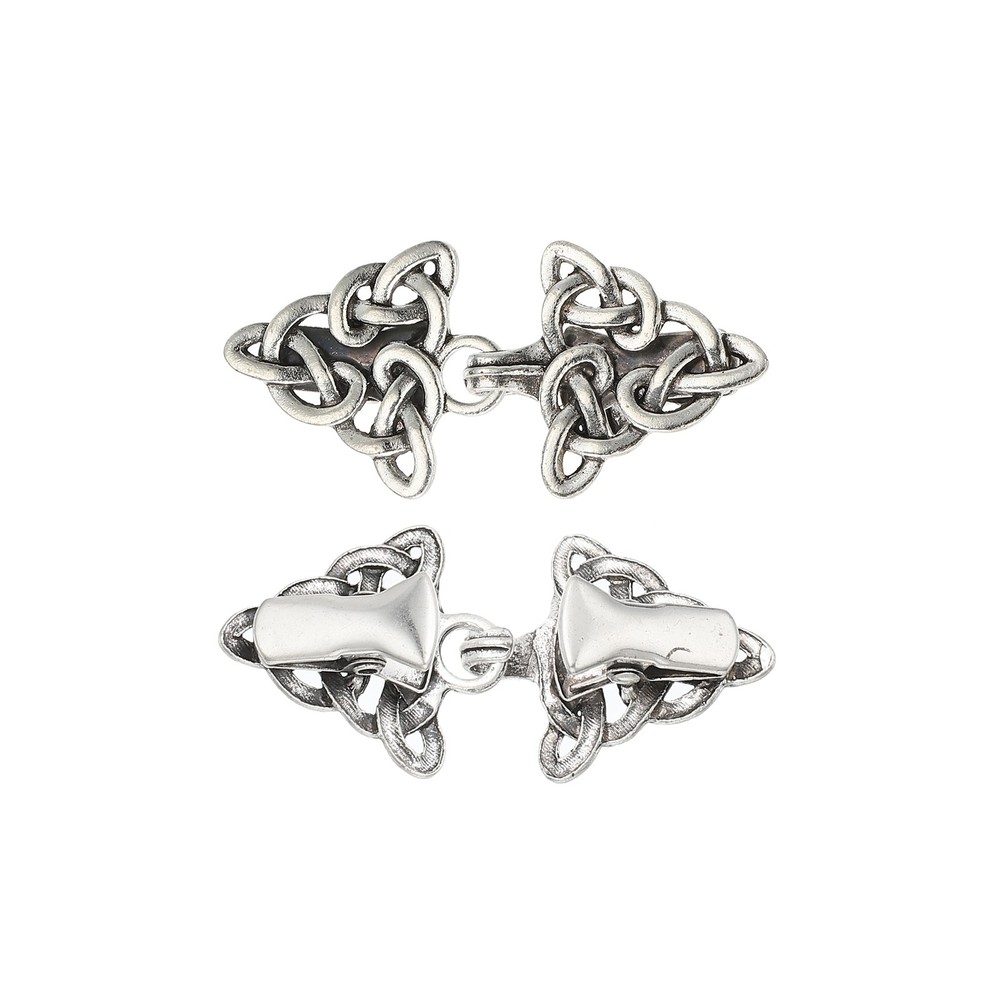 Cloak Clasp, 2Pcs Alloy Sweater Clips Retro Cardigan Buckles, Style 3