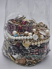 Mixed Wearable Jewelry Lot 26B Bag Vintage to Modern All Wearable 3 Lb 6 oz