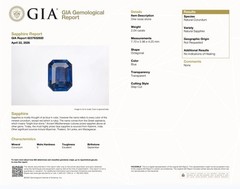 Vintage Platinum Engagement Ring 2.04CT.Natural Untreated Blue Sapphire GIA Cert