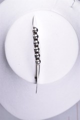 Large Carsi Sterling 0.925 Silver Mid-Century Pin Brooch Modernist Bubble 3 5/8″
