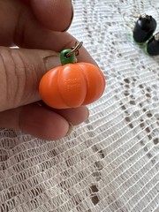 Frankenstein & Jack O’Lantern Pumpkin Russ Earrings Vintage 90s Halloween Kitsch