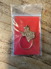 Vintage Beau Craft Sterling Silver Gold Plate “TEXAS STATE” charm holder