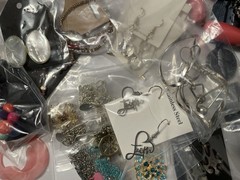 4Lb Mixed Mystery Jewelry Lot Vintage Mod Boho Bead Necklaces Bracelets Earrings