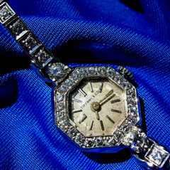 ORIGINAL TIFFANY & Co Antique Art Deco DIAMOND PLATINUM Cocktail WATCH Antique