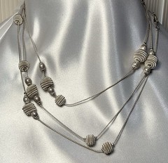 Cookie Lee Bee Hive Satellite Necklace, Vintage With Tags