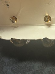 Vintage Avon Hammered Gold Tone Hoop Earrings | Bold Chunky Pierced |1980s 1990s