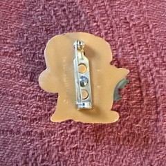 Vintage Festive Adorable Santa Owl Pin Brooch Hallmark Christmas Jewelry