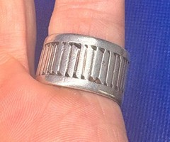 (05) FRM Native American Vintage 925 Sterling Silver Ring 9.63g size 9.25 A.Lee