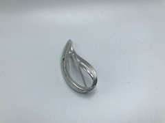 Signed Sarah Coventry Silver Tone Brooch Pin 2.75” x .75”