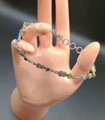 Unisex 950 Sterling Silver Tumi Bracelet from Pre-Columbian Culture