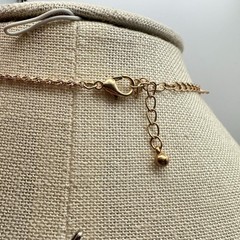 Vintage 90s Aztec Calendar Pendant Necklace Gold Tone Greek Key Border Jewelry