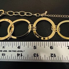 VTG Gold Tone Round Link Chain Lobster Clasp Necklace Size 33-36″ Length