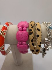 FASHION Bracelets Jewelry Lot Set Of 10 Cuff Stretch Stone Cable Charm Clamper