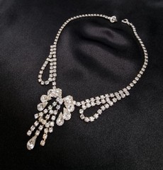Vintage 1950’s-1960’s Rhinestone Choker Necklace