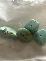 Vintage Package Of 4 small pieces of Turquoise Nuggets Unopend